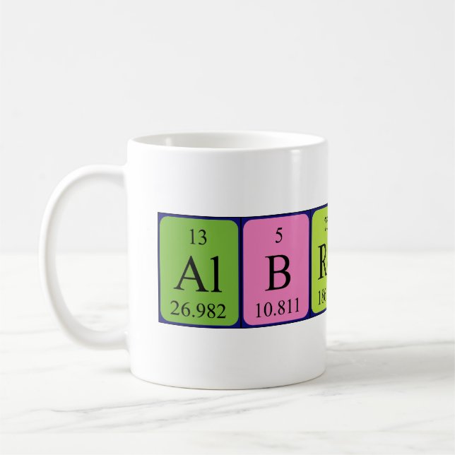 Albrecht tasse de nom de table périodique (Gauche)