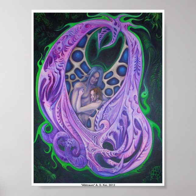 "Albtraum" A. S. Koi poster print (Front)