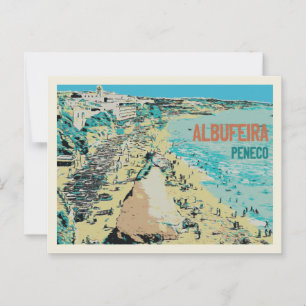 Albufeira Peneco's beach, Algarve , Portugal Postcard