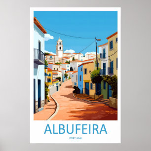 Albufeira Vintage Travel Poster Ski National Park