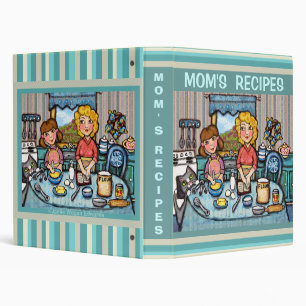 Album à classeur de la recette de la maman faite