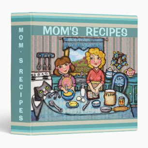 Album à classeur de la recette de la maman faite