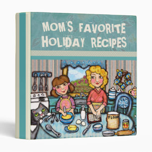 Album à classeur de la recette de la maman faite