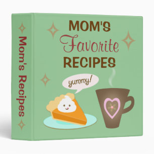 Album à classeur de la recette de la maman faite
