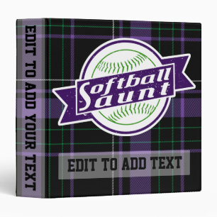Album Classeur Tante Softball, personnalisable