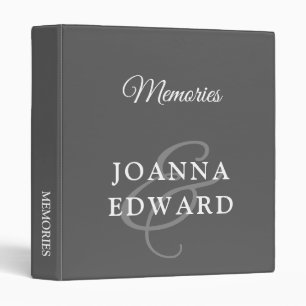 Album de mariage classeur gris élégant