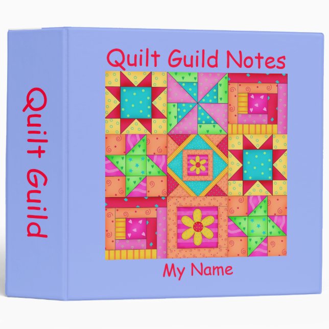 Album du Classeur Quilt Patchwork Periwinkle (Devant/Côté)