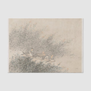 Album of Landscapes Leaf 6 by Wang Gai Tissue Paper