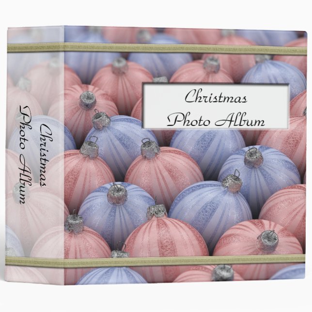 Album photos de Noël - 2" classeur (Devant/Côté)