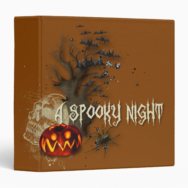 Album pour Carnet Classeur Halloween (Devant/Côté)