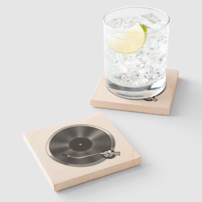 Album Record Player Coaster (Side)