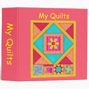 Album rouge de classeur d'édredon de patchwork