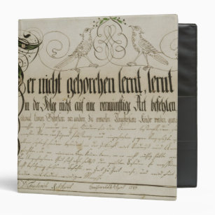 Album sheet, 1789 binder