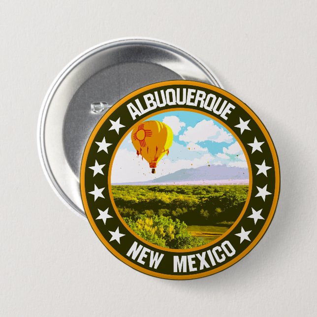 Albuquerque                                      3 inch round button (Front & Back)