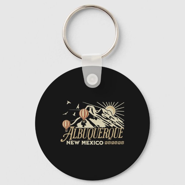 Albuquerque Air Balloon Festival New Mexico Fiesta Keychain (Front)