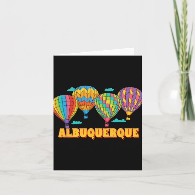 Albuquerque Balloon Festival New Mexico Fiesta  Card (Front)