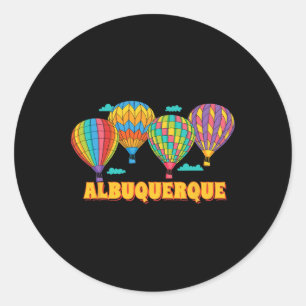 Albuquerque Balloon Festival New Mexico Fiesta  Classic Round Sticker