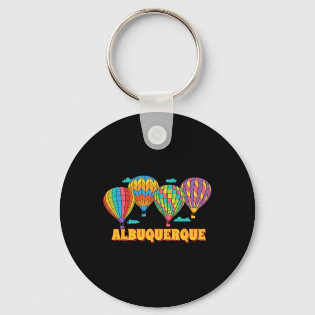 Albuquerque Balloon Festival New Mexico Fiesta  Keychain (Front)