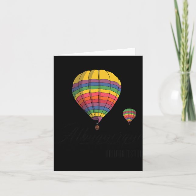 Albuquerque Balloon Festival Shirt New Mexico Shir Card (Front)