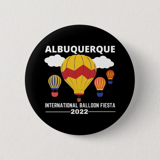 Albuquerque Balloon Fiesta 2022 2 Inch Round Button (Front)