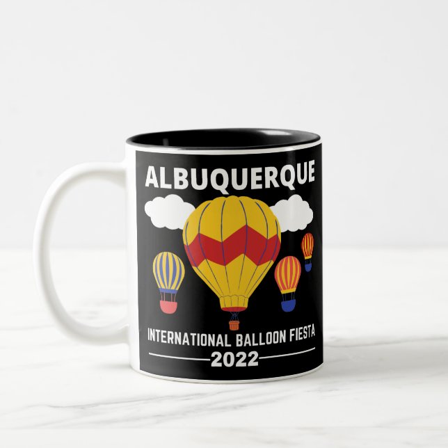 Albuquerque Balloon Fiesta 2022 Two-Tone Coffee Mug (Left)