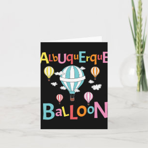 Albuquerque Balloon New Mexico Hot Air Balloon Card
