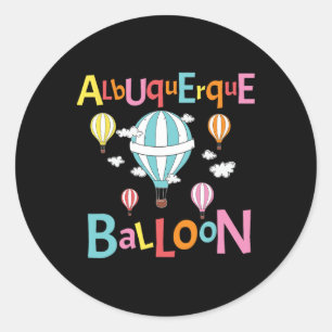 Albuquerque Balloon New Mexico Hot Air Balloon  Classic Round Sticker
