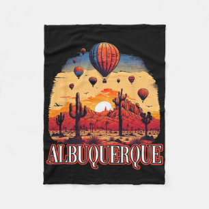 Albuquerque Balloon New Mexico Hot Air Balloon  Fleece Blanket
