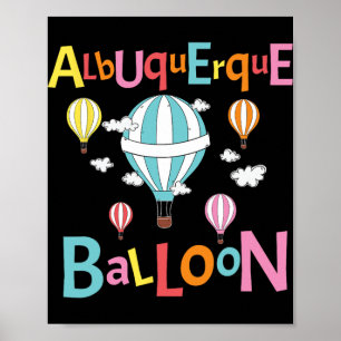 Albuquerque Balloon New Mexico Hot Air Balloon  Poster
