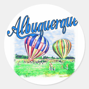 Albuquerque Balloons Classic Round Sticker