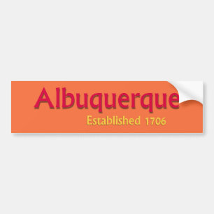 Albuquerque Established Vehicle Bumper Sticker