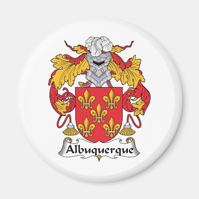 Albuquerque Family Crest Magnet (Front)