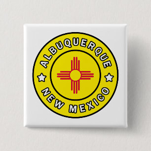 Albuquerque New Mexico 2 Inch Square Button