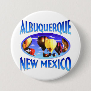 Albuquerque New Mexico 3 Inch Round Button