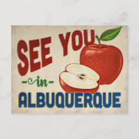 Albuquerque New Mexico Apple - Vintage Travel