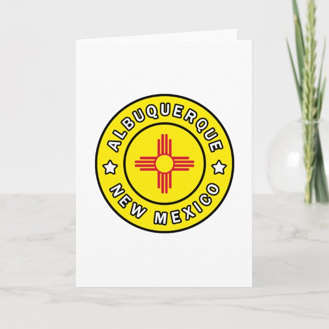 Albuquerque New Mexico Card (Front)