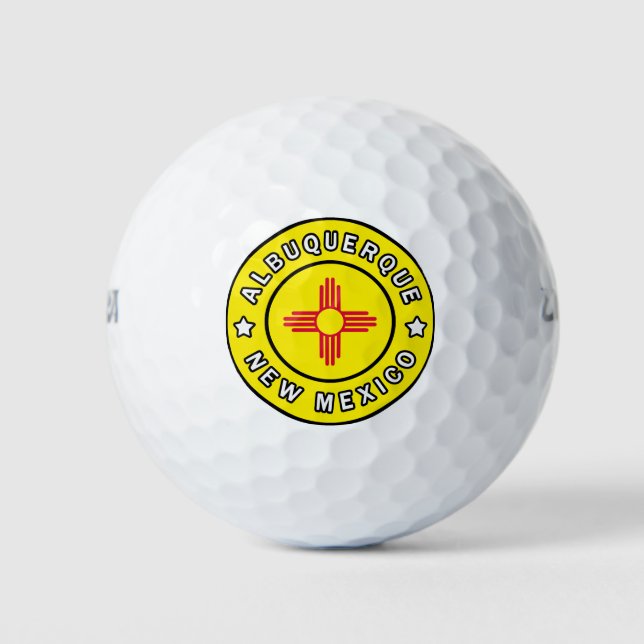 Albuquerque New Mexico Golf Balls (Front)