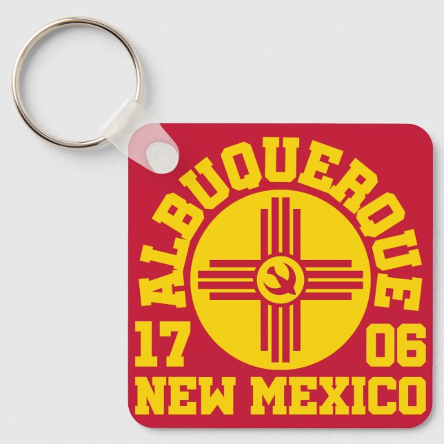 Albuquerque,New Mexico Keychain (Front)