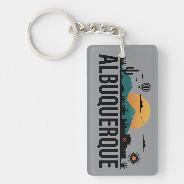 Albuquerque New Mexico Keychain (Front)