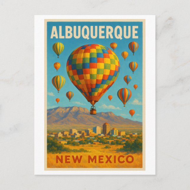 Albuquerque New Mexico Postcard (Front)