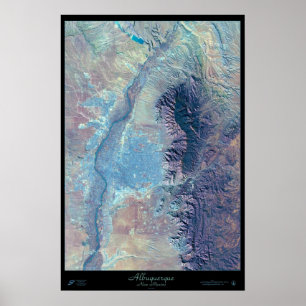 Albuquerque, New Mexico satellite poster