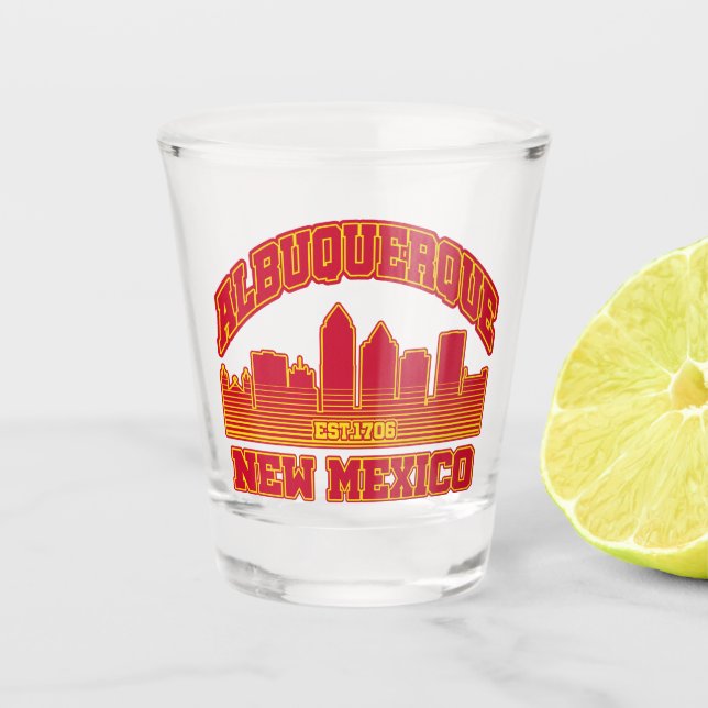 Albuquerque,New Mexico Shot Glass (Front)