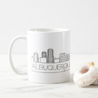 Albuquerque, New Mexico Stylized Skyline