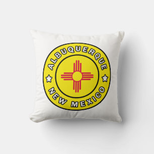 Albuquerque New Mexico Throw Pillow