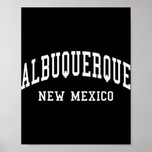 Albuquerque - New Mexico - Throwback Design - Clic Poster