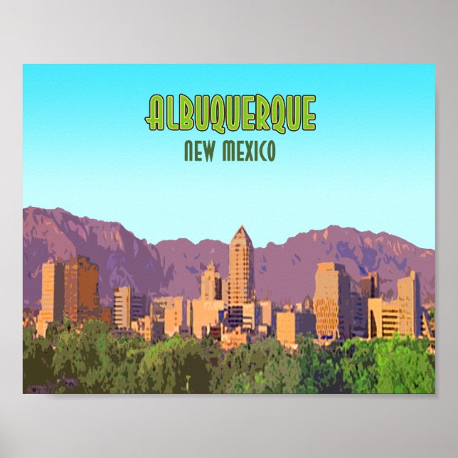 Albuquerque New Mexico Vintage Poster (Front)