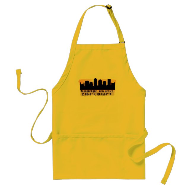 Albuquerque NM City Skyline Standard Apron (Front)