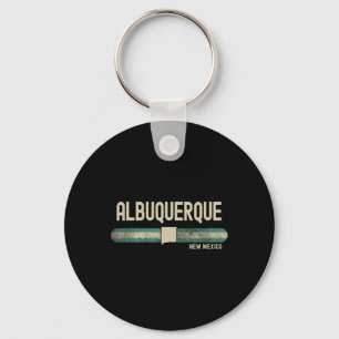Albuquerque Nm New Mexico Travel &amp; 80s Style  Keychain