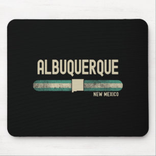 Albuquerque Nm New Mexico Travel &amp; 80s Style  Mouse Pad