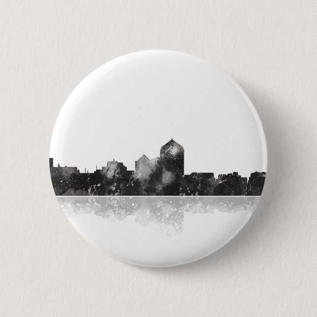 ALBUQUERQUE, NM SKYLINE - Round button (Front)